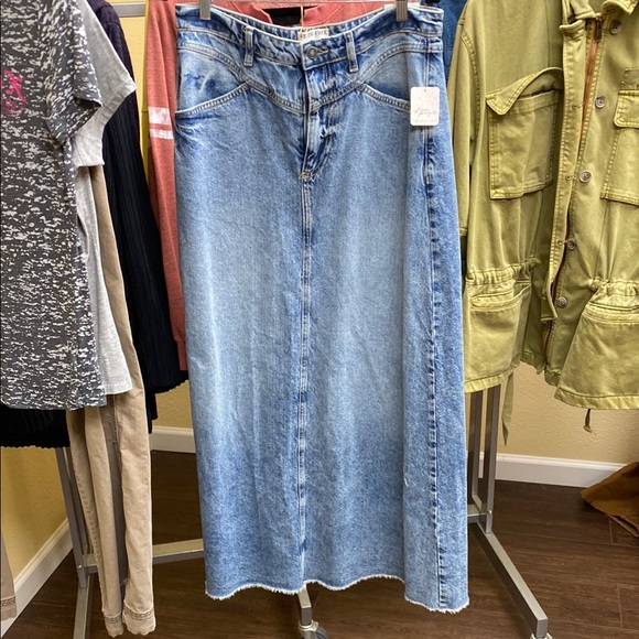 We The Free Blue Maxi Skirt Casual - Picture 5 of 5